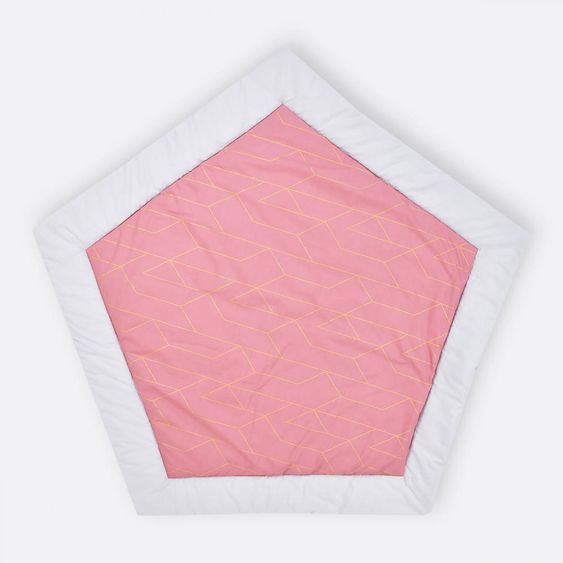Kraftkids Spielmatte - mit Goldlinien - Rosa