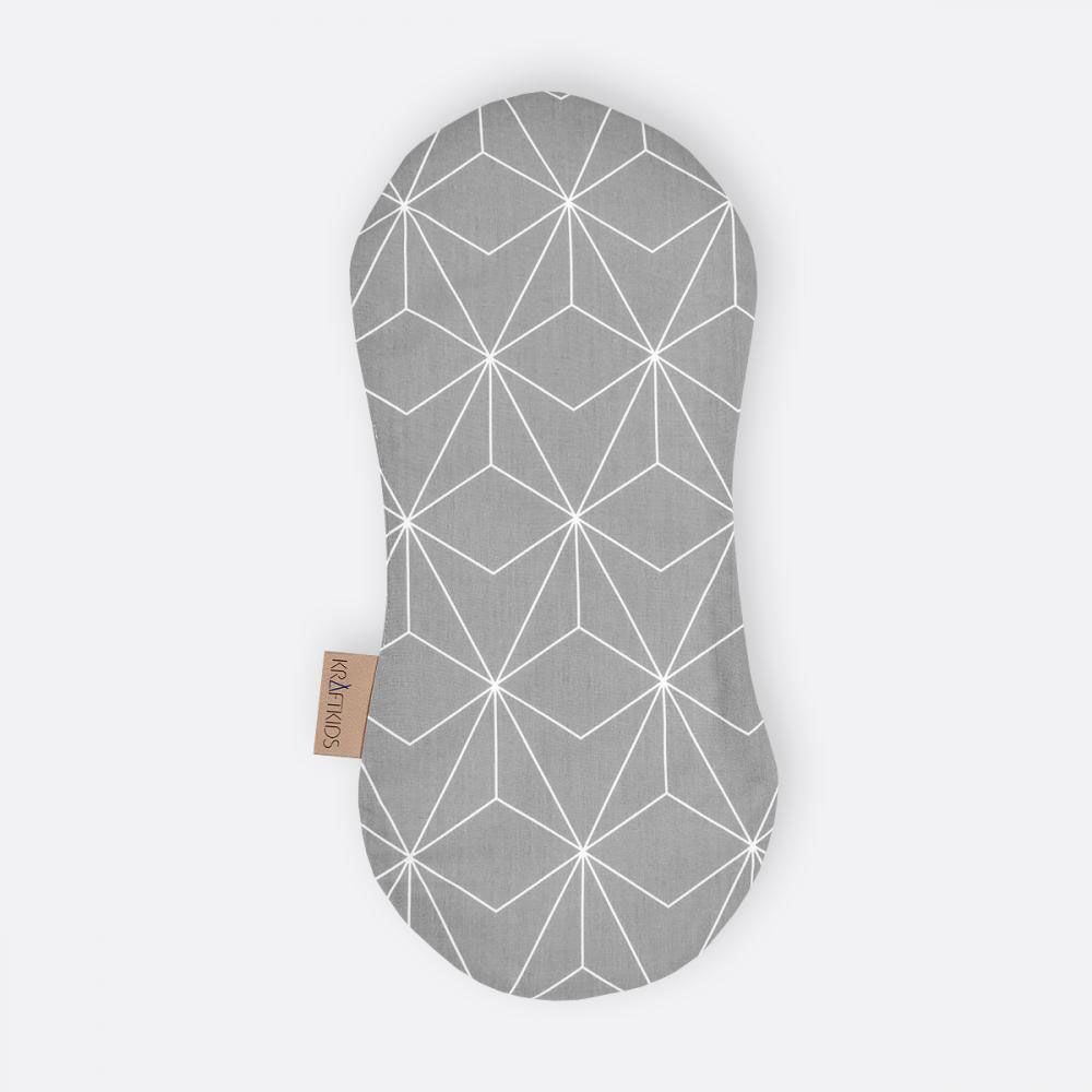 Kraftkids Spucktuch - mit Diamantenkontur - Grau