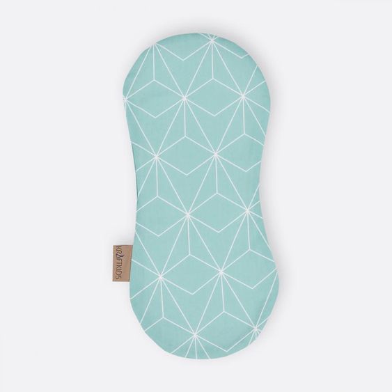 Kraftkids Spucktuch - mit Diamantenkontur - Mint