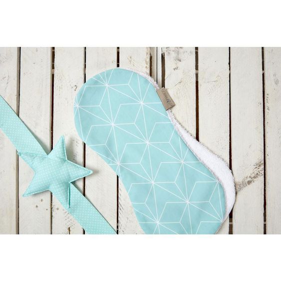 Kraftkids Spucktuch - mit Diamantenkontur - Mint