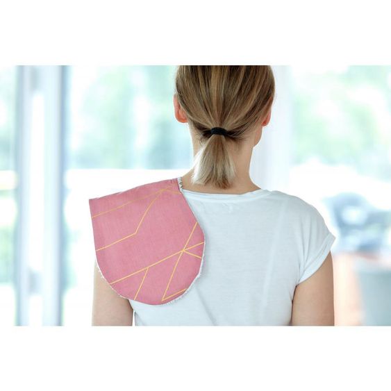 Kraftkids Spucktuch - mit Goldlinien - Rosa