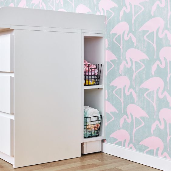 Kraftkids Stauraumregal - für IKEA Malm Kommode - Weiß