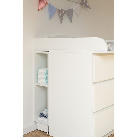 Kraftkids Stauraumregal - für IKEA Malm Kommode - Weiß
