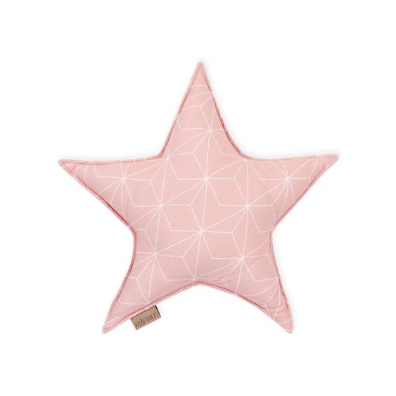 Kraftkids Sternkissen - mit Diamantenkontur - Altrosa