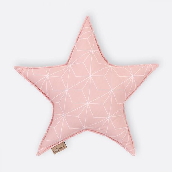 Kraftkids Sternkissen - mit Diamantenkontur - Altrosa