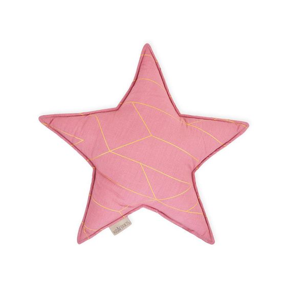 Kraftkids Sternkissen - mit Goldlinien - Rosa