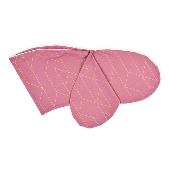 Kraftkids Stillkissenbezug - mit Goldlinien - Rosa