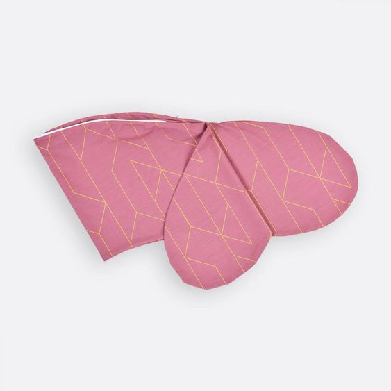 Kraftkids Stillkissenbezug - mit Goldlinien - Rosa
