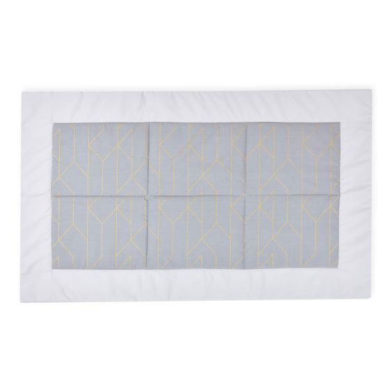 Kraftkids Bedspread - with gold lines - gray