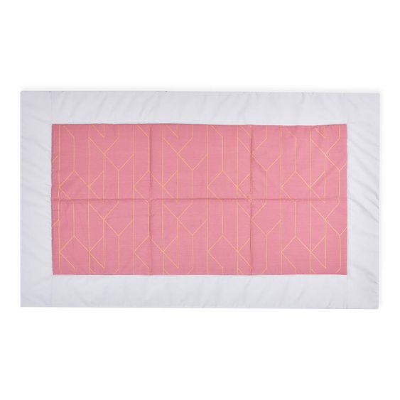 Kraftkids Tagesdecke - mit Goldlinien - Rosa