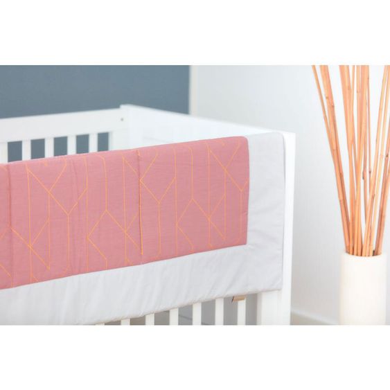 Kraftkids Bedspread - with gold lines - Pink