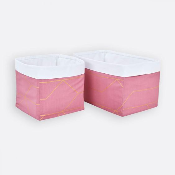 Kraftkids Utensilo groß - Goldlinien - Rosa