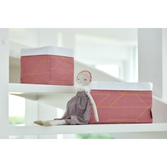Kraftkids Utensilo groß - Goldlinien - Rosa