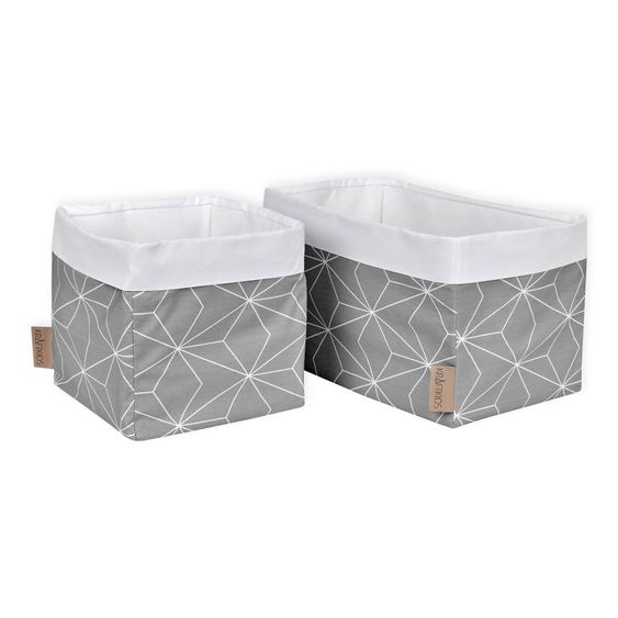 Kraftkids Utensilo klein - mit Diamantenkontur - Grau