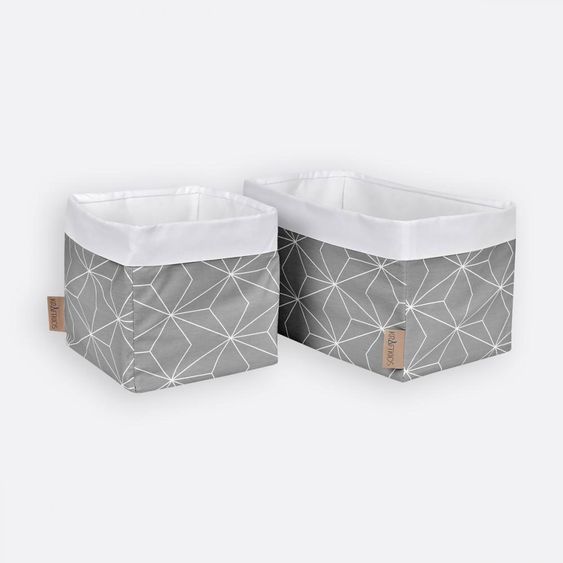Kraftkids Utensilo klein - mit Diamantenkontur - Grau