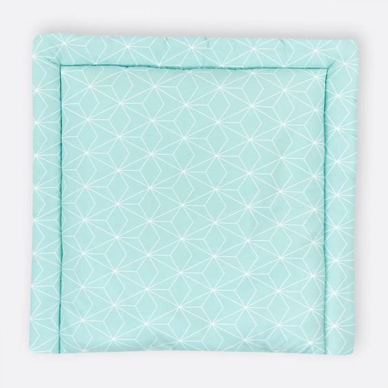 Kraftkids Changing mat 85 x 75 - with diamond contour - Mint