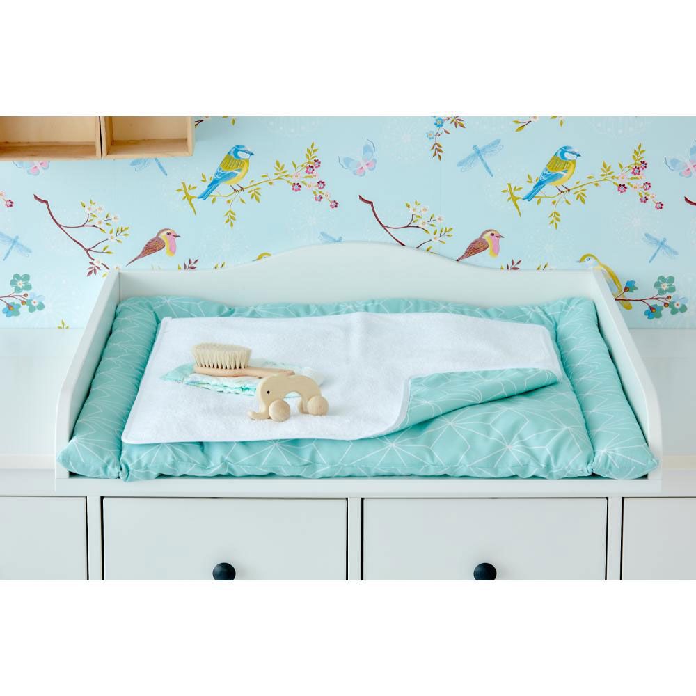 Kraftkids Wickelunterlage - mit Diamantenkontur - Mint