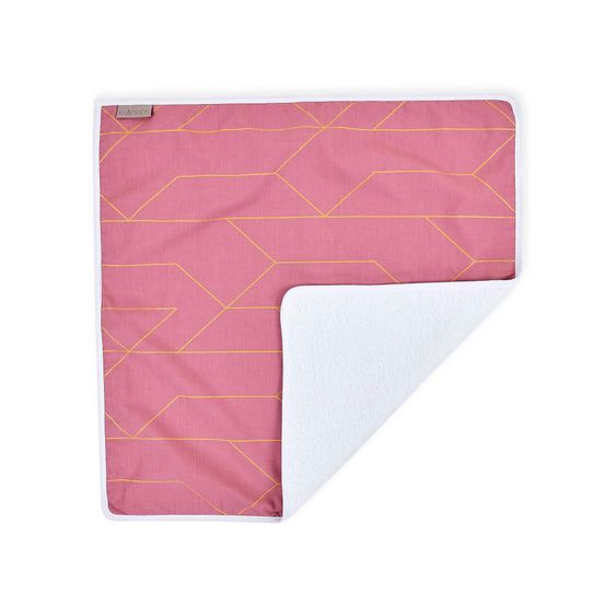 Kraftkids Wickelunterlage - mit Goldlinien - Rosa