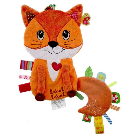 Label-Label Schmusetuch Friends Fox - Orange