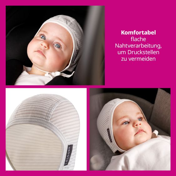 LaLoona 18-tlg. Erstlings-Set Erstausttatung inkl. 3 Wickelbodys, 2 Strampelhosen, 2 Schlafanzüge, 2 Erstlingsmützen, 3 Paar Kratzfäustlinge & 6 Paar Erstlingssöckchen - Natur Weiß - Gr. 62/68