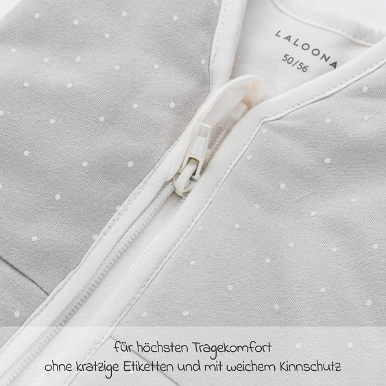 LaLoona 2-tlg. Schlafsack-Set - Dots - Light Taupe - Gr. 50/56