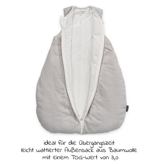 LaLoona 2-tlg. Schlafsack-Set - Dots - Light Taupe - Gr. 50/56