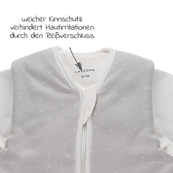 LaLoona 2-tlg. Schlafsack-Set - Dots - Light Taupe - Gr. 50/56