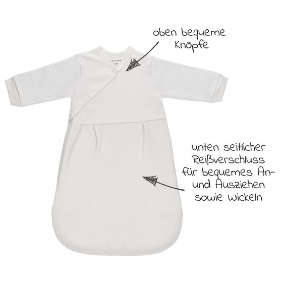 LaLoona 2-tlg. Schlafsack-Set - Dots - Light Taupe - Gr. 50/56