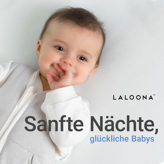 LaLoona 2-piece sleeping bag set - Dots - Light Taupe - Size 62/68