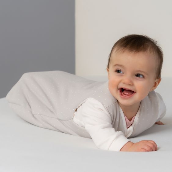 LaLoona 2-piece sleeping bag set - Dots - Light Taupe - Size 62/68