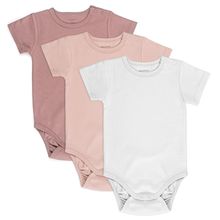 Baby Body Kurzarm OEKO-TEX® 3er Pack - Rose - Gr. 74/80