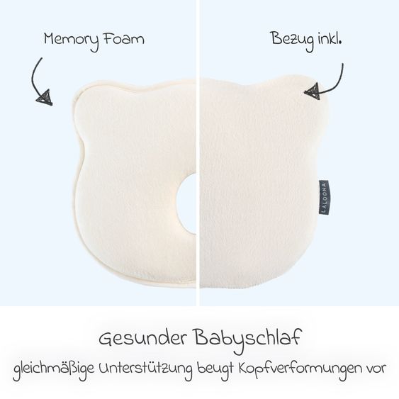 LaLoona Baby pillow against head deformation