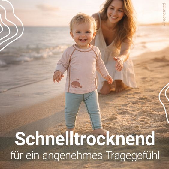 LaLoona Leggings da bagno con protezione UV - Verde chiaro - Taglia: 98