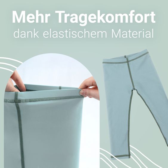 LaLoona Leggings da bagno con protezione UV - Verde chiaro - Taglia: 98