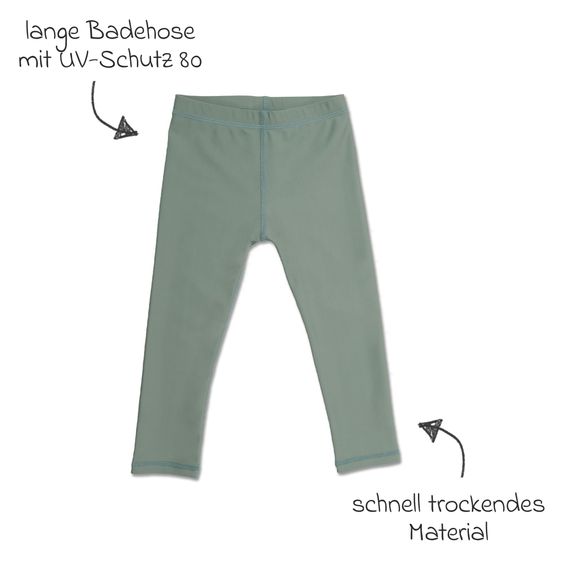 LaLoona Leggings da bagno con protezione UV - Menta - Taglia 98