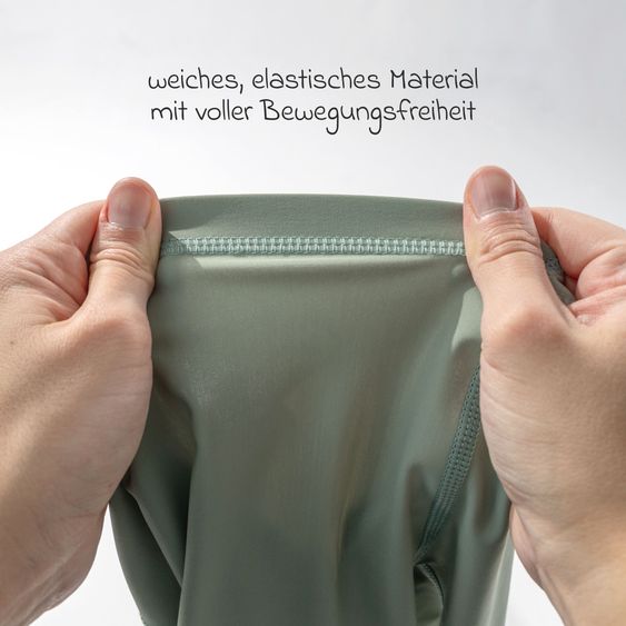 LaLoona Bade-Set Shirt & Leggings mit UV-Schutz - Krabbe - Offwhite / Mint - Gr. 74/80