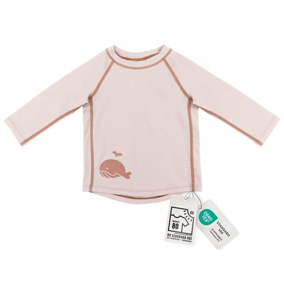 LaLoona Bade-Shirt mit UV-Schutz - Wal - Rosé - Gr. 98