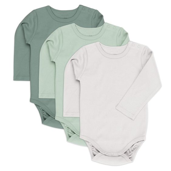 LaLoona Body Manica Lunga 3 Pack - Verde - Taglia 86/92
