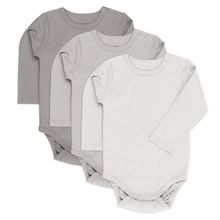 Body Langarm 3er Pack - Natur - Gr. 74/80