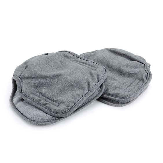 LaLoona Deluxe Gloves / Hand Warmer for Strollers & Buggies with 2 Handles - Melange Gray