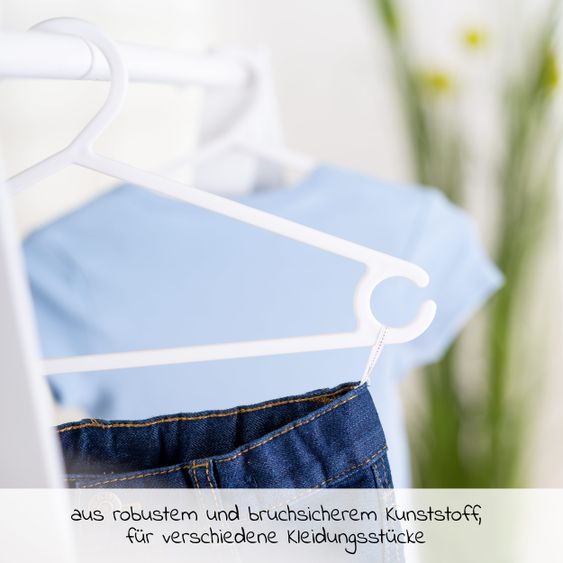 LaLoona Kleiderbügel 8er Pack - Weiß