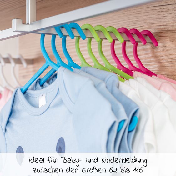 LaLoona Kleiderbügel für Babys und Kinder (22 Stück) - Bunt