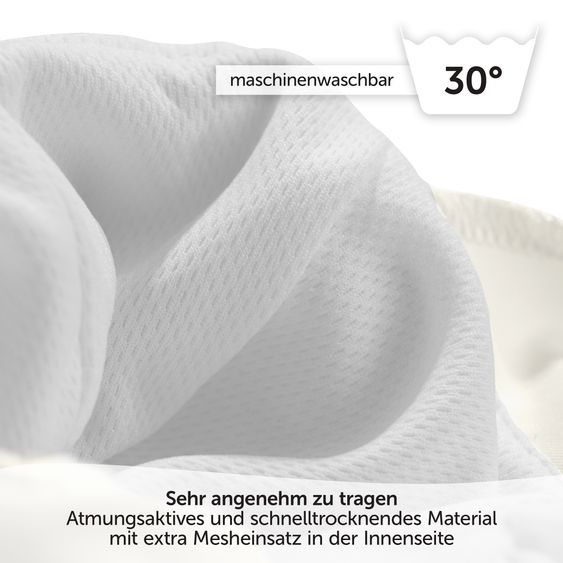 LaLoona Schirmmütze mit Nackenschutz UPF 80 - Offwhite - Gr. 50-51