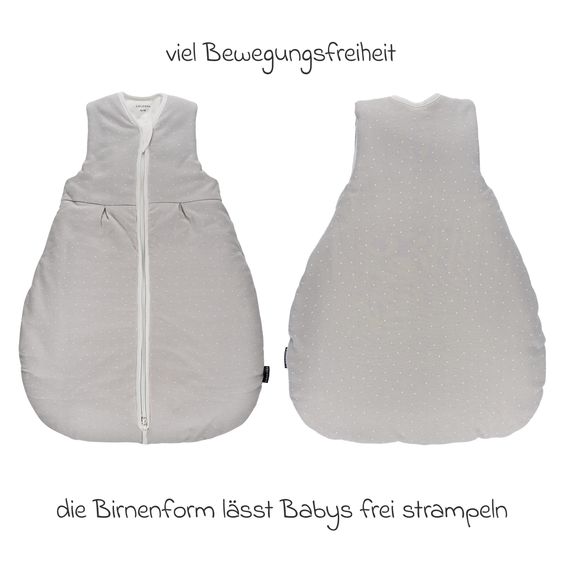 LaLoona Padded sleeping bag - Dots - Light Taupe - Size 62/68