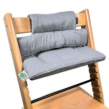 Sitzkissen / Hochstuhlauflage für Stokke Tripp Trapp - Curves - Grau