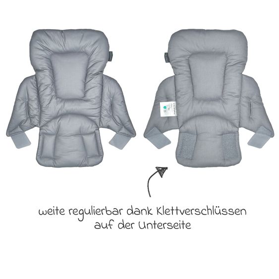 LaLoona Sitzverkleinerer für Hochstuhl - beschichtet - Grau