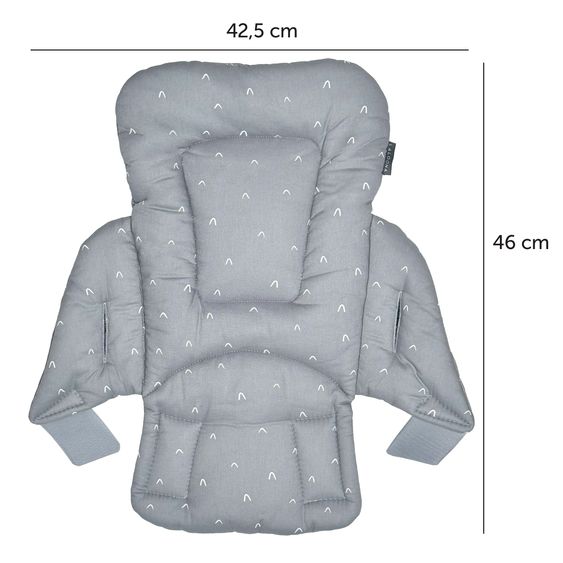 LaLoona Sitzverkleinerer für Hochstuhl - Curves - Grau