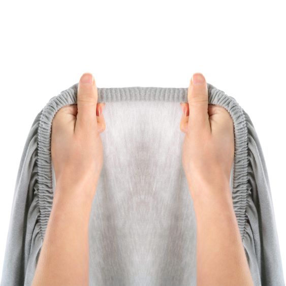 LaLoona Spannbettlaken 2er Pack für Matratzengröße 60x120 cm und 70x140 cm - Grau