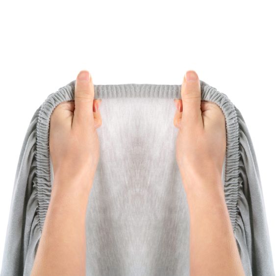 LaLoona Spannbettlaken 4er Pack für Matratzengröße 60x120 cm und 70x140 cm - Grau Weiß