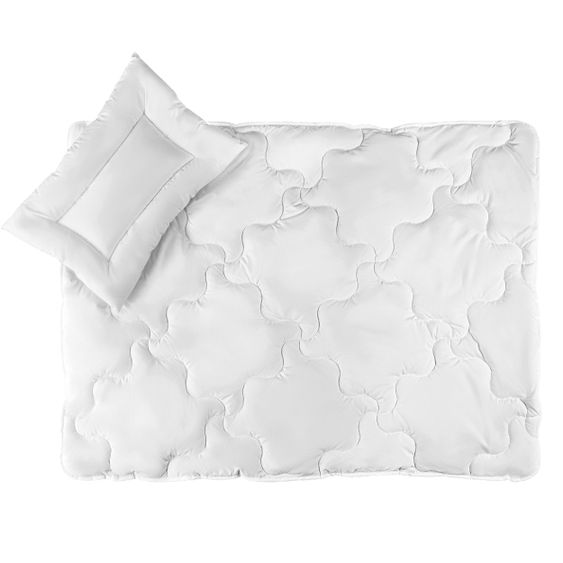 LaLoona Quilt Set Premium Complete 100 x 135 + 40 x 60 cm - White